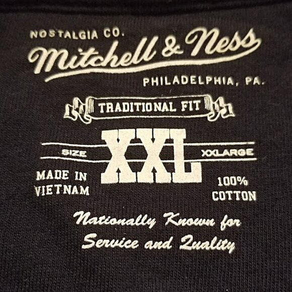 Nba Miami Heat Mitchell & Ness T Shirt 2XL Mens Retro City Logo Basketball Tee - Picture 3 of 8